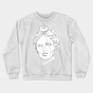 Selene (white bg) Crewneck Sweatshirt